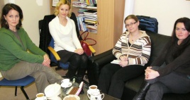Erikos Straigytės nuotraukoje: būsimo klubo branduolys (iš kairės) - Angelė Kiliuvienė, Beata Bukotaitė, Daiva Ausėnaitė ir Dalia Vencevičienė